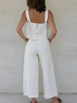 COMMENSE Minimalism Cotton & Linen Pants Set* Pants Sets|Matching Sets