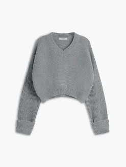COMMENSE Minimalism V Neck Pullover Sweater* Sweater Tops|Sweaters & Cardigans