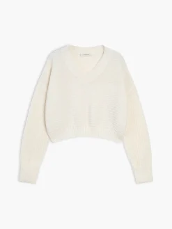COMMENSE Minimalism V Neck Pullover Sweater* Sweater Tops|Sweaters & Cardigans