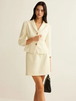 COMMENSE Minimalist A-Line Zipper Mini Skirt* Skirts|Matching Sets