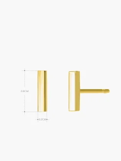COMMENSE Minimalist Bar Stud Earrings* Earrings|Accessories