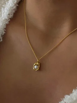 COMMENSE Minimalist Baroque Pearl Pendant Necklace* Necklaces|Accessories