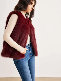 COMMENSE Minimalist Faux Fur Vest* Outerwear|Vests