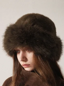 COMMENSE Minimalist Fuzzy Bucket Hat* Hair Claws & Hats|Accessories