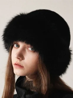 COMMENSE Minimalist Fuzzy Bucket Hat* Hair Claws & Hats|Accessories