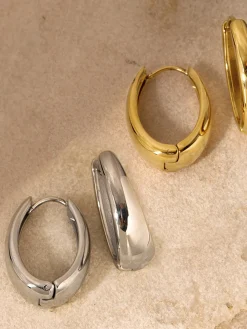 COMMENSE Minimalist Huggie Hoop Earrings* Earrings|Accessories