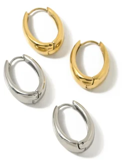 COMMENSE Minimalist Huggie Hoop Earrings* Earrings|Accessories