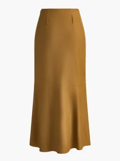 COMMENSE Minimalist Plain Skirt Without Belt* Skirts|Bottoms