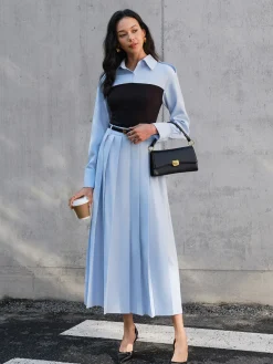 COMMENSE Minimalist Pleated Skirt Without Belt* Skirts|Matching Sets