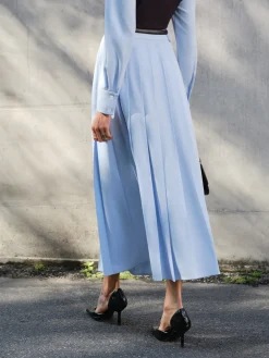 COMMENSE Minimalist Pleated Skirt Without Belt* Skirts|Matching Sets