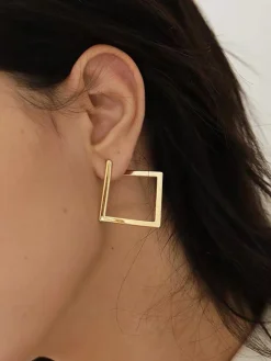 COMMENSE Minimalist Square Drop Earrings* Earrings|Accessories