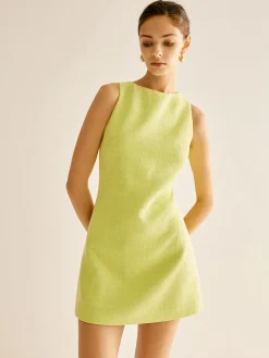 COMMENSE Minimalist Tweed Tank Dress* Casual Dresses|Work Dresses