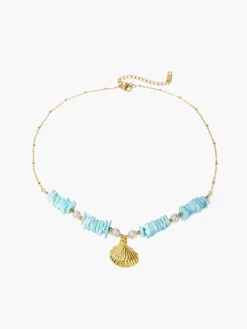 COMMENSE Mint Pearl Shell Necklace* Necklaces|Accessories