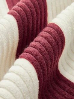 COMMENSE Miss Paris Mock Neck Stripe Sweater* Sweater Tops|Sweaters & Cardigans