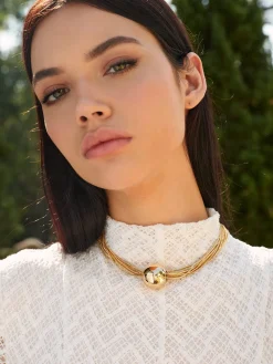 COMMENSE Multi-Chain Glossy Ball Choker* Accessories