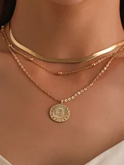 COMMENSE Multi-Layer Ball Bead Necklace* Necklaces|Accessories