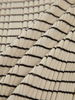 COMMENSE Musical Notation Stripe Three Piece Set* Sweater Tops|Long Sleeve Sets