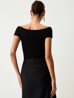 COMMENSE Off Shoulder Knit Top* Sweater Tops|Sweaters & Cardigans