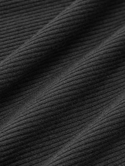 COMMENSE Off-Shoulder Flowy Knit Dress* Black Dresses|Sweater Dresses