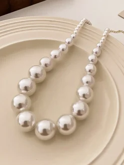 COMMENSE Acrylic Bead Necklace* Necklaces|Accessories