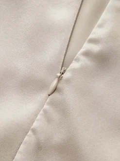 COMMENSE One Sleeve Pleated Draped Dress* Work Dresses|Cocktail & Party Dresses
