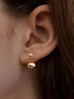 COMMENSE Oval Bean Stud arrings* Earrings|Accessories