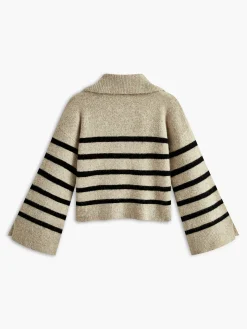 COMMENSE Oversize Striped Pullover Sweater* Sweater Tops|Sweaters & Cardigans
