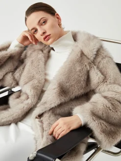 COMMENSE Oversized Collared Faux Fur Coat* Outerwear|Coats