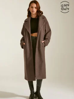 COMMENSE Oversized Essential Long Coat* Outerwear|Coats