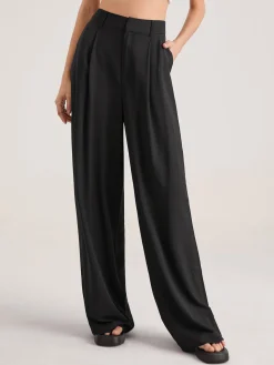 COMMENSE Oversized High Waisted Pleat Front Trousers* Wide Leg|Pants