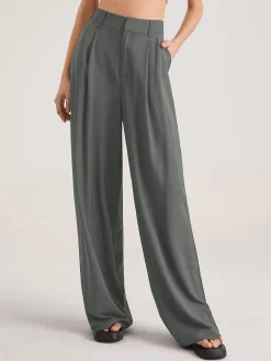 COMMENSE Oversized High Waisted Pleat Front Trousers* Wide Leg|Pants