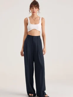 COMMENSE Oversized High Waisted Pleat Front Trousers* Wide Leg|Pants