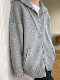 COMMENSE Oversized Open Collar Cardigan* Cardigans|Sweaters & Cardigans
