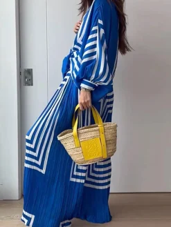 COMMENSE Oversized Print Vacation Pants Set* Pants Sets|Matching Sets