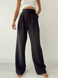 COMMENSE Palazzo Tied Wide Leg Dress Pants* Wide Leg|Pants