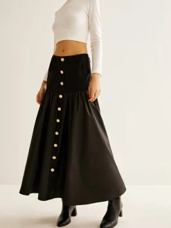 COMMENSE Panel Pockets Umbrella Skirt* Skirts|Bottoms