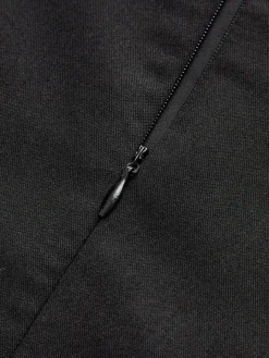 COMMENSE Paneled Rhinestone Bow Short Dress* Black Dresses|Casual Dresses