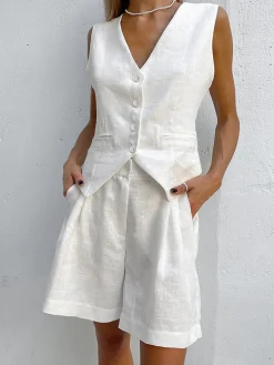 COMMENSE Paros Cover Up Two Piece Shorts Set* Shorts Sets|Shorts