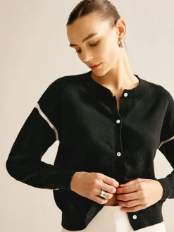 COMMENSE Patchwork Button Down Cardigan* Cardigans|Sweaters & Cardigans