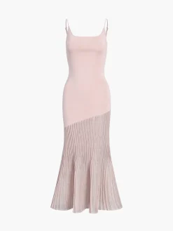 COMMENSE Patchwork Cami Long Sweater Dress* Sweater Dresses|Cocktail & Party Dresses