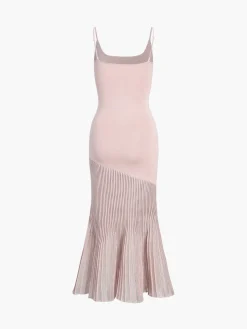 COMMENSE Patchwork Cami Long Sweater Dress* Sweater Dresses|Cocktail & Party Dresses