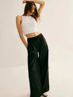 COMMENSE Patchwork High Waist Drawstring Pants* Pants|Bottoms