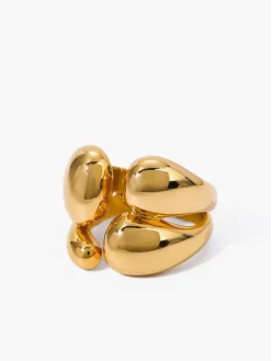 COMMENSE 1pc Asymmetrical Chunky Open Ring* Rings & Bracelets|Accessories
