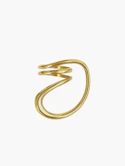COMMENSE 1pc Irregular Spring Twist Ring* Rings & Bracelets|Accessories