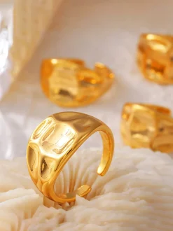 COMMENSE 1pc Tunnel Curved Open Ring* Rings & Bracelets|Accessories