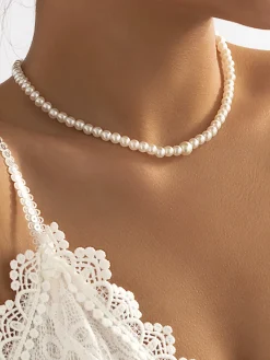 COMMENSE Pearl Beaded Tassel Necklace* Necklaces|Accessories