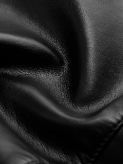 COMMENSE Piping Rivet Button PU Leather Jacket* Outerwear|Jackets