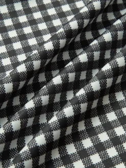 COMMENSE Plaid Piping Adjustable straps Cami Dress* Dresses