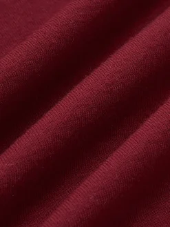COMMENSE Plain Cutout Long Sleeve T-Shirt* T-shirts|Tops