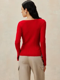 COMMENSE Plain Double Zip Knit Cardigan* Cardigans|Sweaters & Cardigans